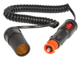 Prelungire priza bricheta auto cu intrerupator, Blow, CS-13 96-832, Negru