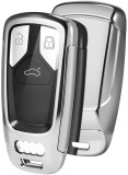 Husa Cheie Audi A4 SmartKey TPU+PC Silver AutoProtect KeyCars, Oem