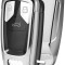Husa Cheie Audi A4 SmartKey TPU+PC Silver