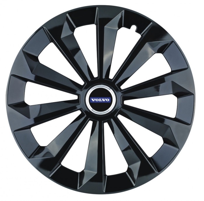 Set 4 capace roti Fame negru R15 pentru gama auto Volvo
