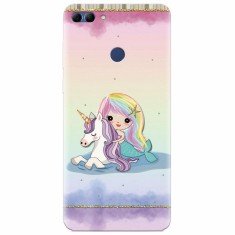 Husa silicon pentru Huawei Y9 2018, Mermaid Unicorn Play