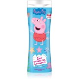 Peppa Pig Shower gel &amp; Shampoo 2 in 1 gel de dus si sampon pentru copii Cherry 300 ml