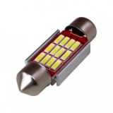 Bec LED Auto Plafoniera/Numar, 12 SMD, Canbus, 6000K, Alb Rece, Carguard, MyStyle, 2 buc