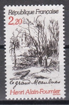 Franta 1986 - Centenarul nașterii lui Henri Alain-Fournier, MNH foto