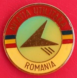 INSIGNA ROMANIA - AVIATIA UTILITARA - FORMAT MARE, ALUMINIU, MAI RARA