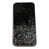 Husa de protectie pentru apple iphone x/xs luxury glitter stelute negru, Flippy