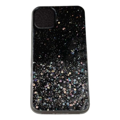 Husa de protectie pentru apple iphone 11 pro max luxury glitter stelute negru foto