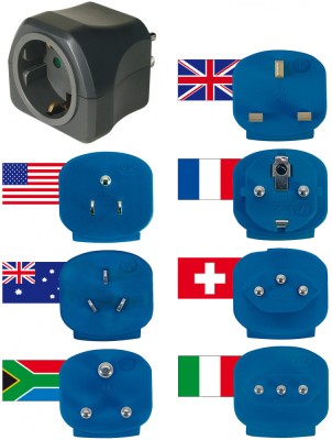 Set Adaptor pentru priza Brennenstuhl 7 in1, Universal peste 150 de tari foto