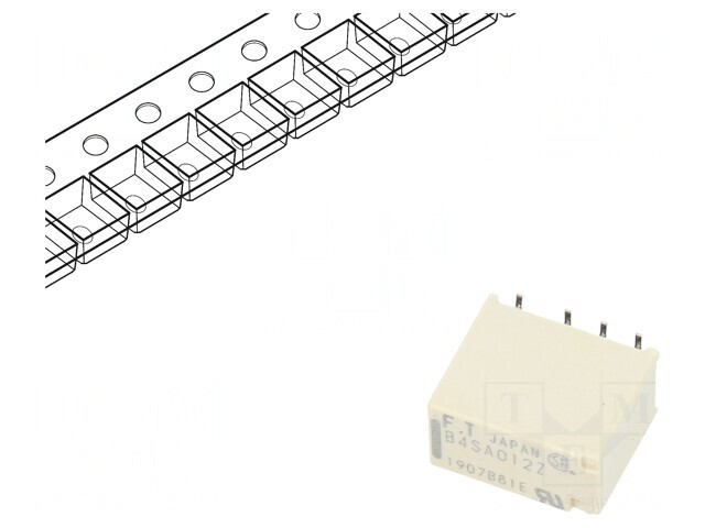 Releu Electromagnetic DPDT 12VDC SMT