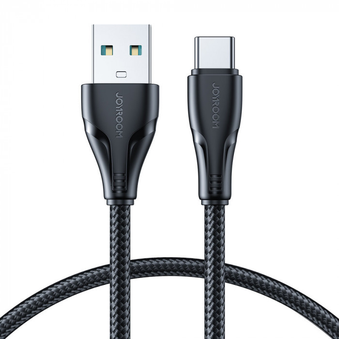 Cablu USB Joyroom - USB C 3A Seria Surpass Pentru &icirc;ncărcare Rapidă și Transfer De Date 0,25 M Negru (S-UC027A11) S-UC027A11B1