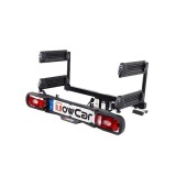 Suport ski&amp;amp;snowboard TowCar Aneto 4, prindere pe carlig de remorcare, 4 perechi ski-uri / 4 snowboard-uri