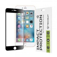 Folie de protectie Ecran Techsuit pentru Apple iPhone 6s Plus / 6 Plus, Sticla Securizata, Full Glue, 111D, Neagra