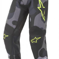 Pantaloni Moto Alpinestars Mx Racer Tactical Gri / Galben / Verde Marimea 30 3721221/9155/30