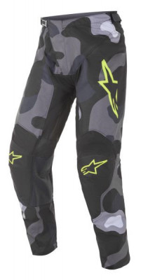 Pantaloni Moto Alpinestars Mx Racer Tactical Gri / Galben / Verde Marimea 38 3721221/9155/38 foto