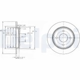 DELPHI BG3054C Disc frana