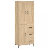 Cumpara ieftin Dulap inalt, stejar sonoma, 69,5x34x180 cm, lemn compozit