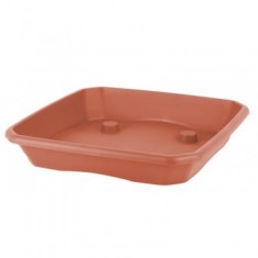 Farfurie patrata pentru ghivece Strend Pro Economy SQ2 Teracotta, 30x30 cm