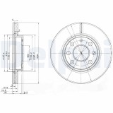 DELPHI BG3568 Disc frana