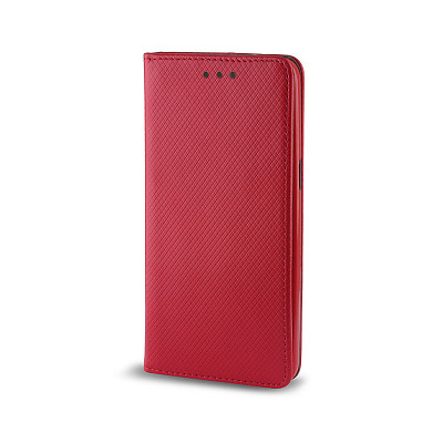 Husa piele Samsung Galaxy Grand Prime G530 Dual SIM Case Smart Magnet rosie foto