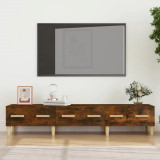 Comoda TV, stejar fumuriu, 150x34,5x30 cm, lemn compozit GartenMobel Dekor, vidaXL