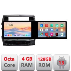 Navigatie Toyota Landcruiser L200 V8 2008-2020 Kit-381-type-a Edotec 2 ecrane 8 core 4+128 21.6 inch Incell android Wifi 5Ghz gps internet CarStore Te