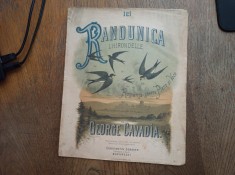 PARTITURI MUZICALE , PRIMA COPERTA LITO , CCA 1890-1900 * PRET PENTRU O SINGURA BUCATA !