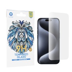Folie sticla iPhone 15 Pro Lito 9H Tempered Glass, transparenta