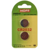 Baterie Hoff CR2032, 3V, litiu, 2 buc