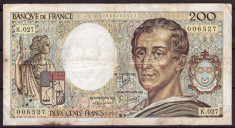 Franta 1985 - 200 francs, uzata foto