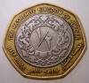 7.604 JORDANIA IORDANIA 1/2 HALF DINAR 1997 BIMETAL, Asia