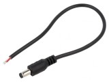 Cablu Alimentare DC 5,5/2,5 Negru 0,25m