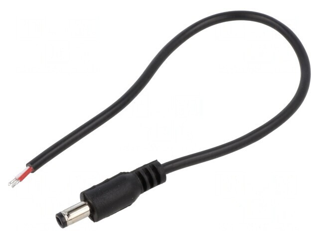 Cablu Alimentare DC 5,5/2,5 Negru 0,25m