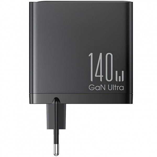 Incarcator Retea Cu Cablu USB-C Joyroom JR-TCG05EU, 140W, 5A, 1 x USB-A - 3 x USB-C, Negru