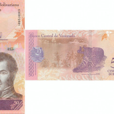 2018 (15 I), 50 Bolívares (P-105a) - Venezuela - stare UNC