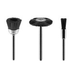 Set perii din nylon pentru mini slefuitor, 3 piese, Graphite