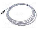 Conector M12 tată 5 pini drept HARTING cod A DeviceNet/CANopen 5m PVC