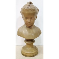 Bust de fetita, Teracota, Franta, cca. 1900