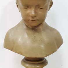 Bust de fetita, Teracota, Franta, cca. 1900