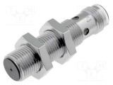 Senzor inductiv OMRON E2A 0-4mm PNP NC 12-24V M12 IP67 4 pini oțel inoxidabil