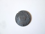 Statele Italiene/Regatul Napoleonian al Italiei 1 Centesimo 1809 V(Venetia) Napoleon I,diam=19 mm,gr=1,90 grame