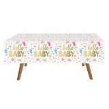 Fata de Masa din Plastic pentru Petrecere, Hello Baby 180x120cm, Oem