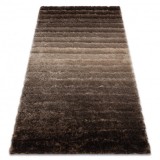 Covor FLIM 007-B3 modern shaggy, dunga - structural maro, 80x150 cm, Dreptunghi, Poliester