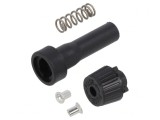 Clemă siguranțe 6,3x32mm 10A neagră