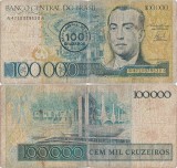 1986 , 100 cruzados ( P-208a ) - Brazilia