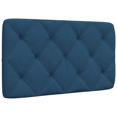 vidaXL Pernă pentru tăblie de pat, albastru, 90 cm, material textil foto