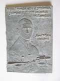 Rară! Probă/test plachetă/medalie ediție limitată:Aurel Vlaicu primul aviator rom&acirc;n,dimensiuni=105 x 75 mm,greutate=192 grame