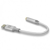 Adaptor Audio Swissten Lightning la Jack 3.5mm Textil 0.15m Argintiu