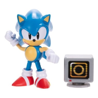 Sonic - The Hedgehog Figurina New Classic Sonic with Ring Item Box (Wave 17)10 cm foto