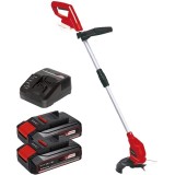 Einhell GC-CT 18/24 Li PXC + Twinpack CB + 4514095 - Trimmer gazon 240 mm cutite de plastic + Set 2 acumulatori si incarcator Li-Ion 18 V 2.5 Ah
