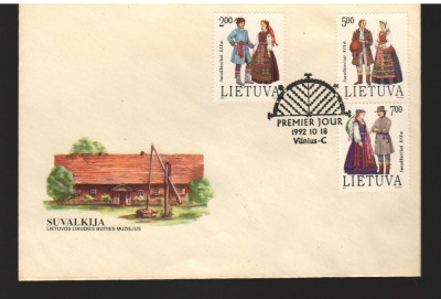 CPIB17067 INTREG POSTAL - LITUANIA, VILNIUS, PORT POPULAR, PRIMA ZI, 1992 foto